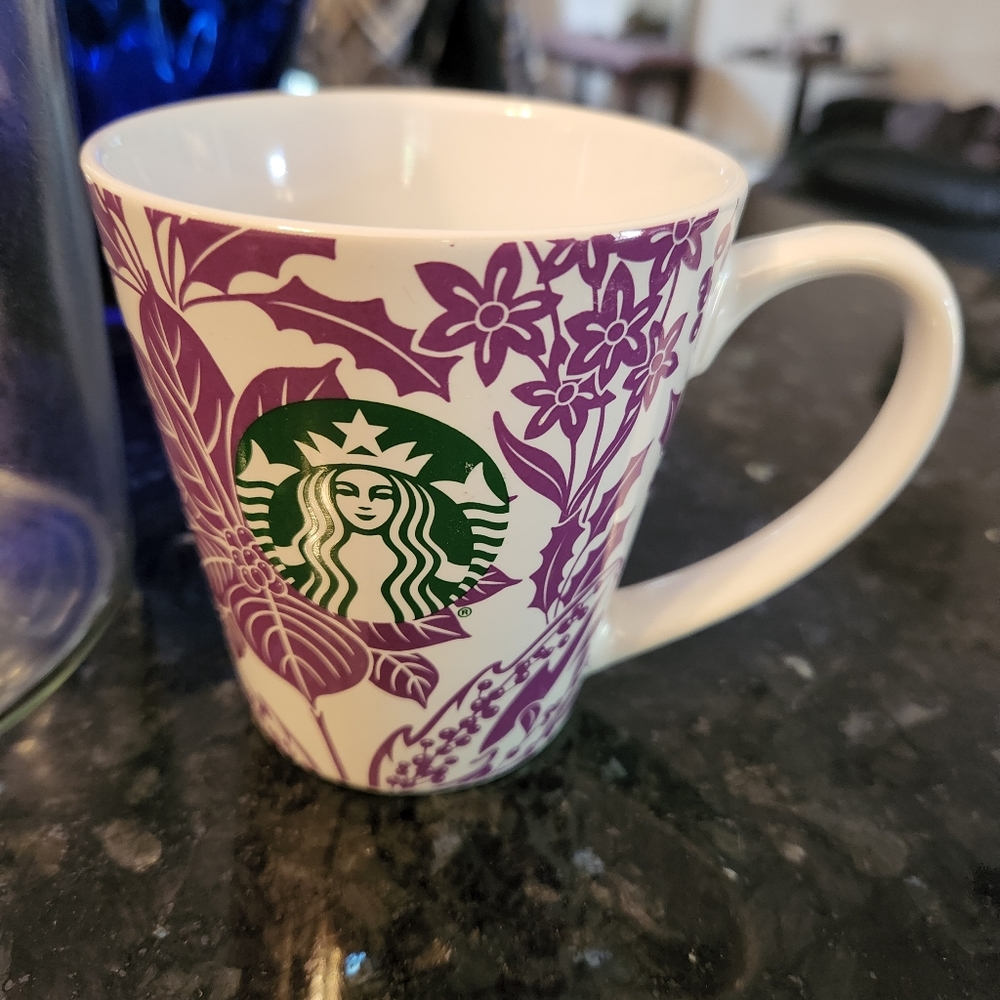 Starbucks 2017 Holiday Mug Mermaid Logo.